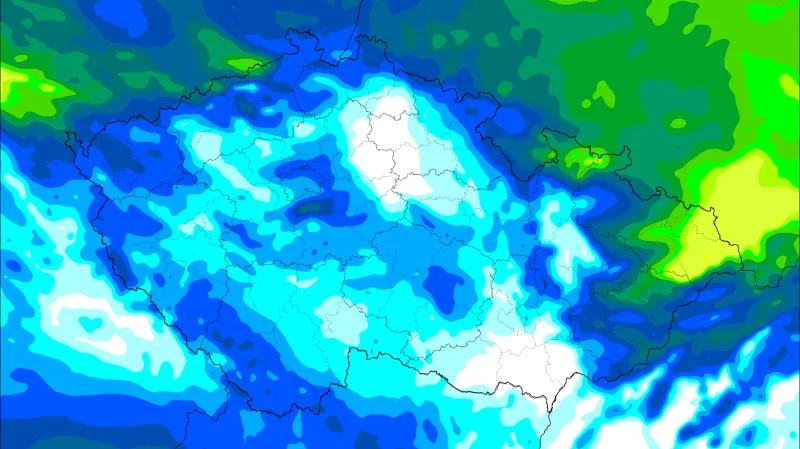 Kolik napadne od úterního do středečního rána