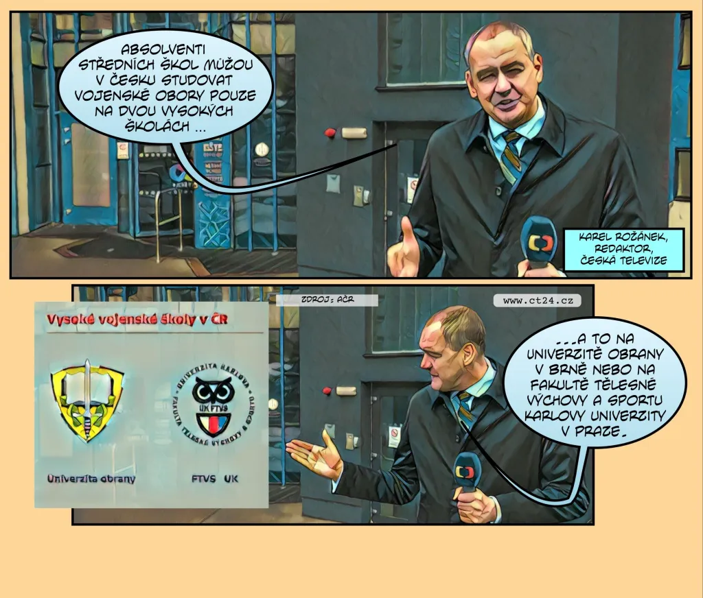 Komiks: Nová vojenská škola