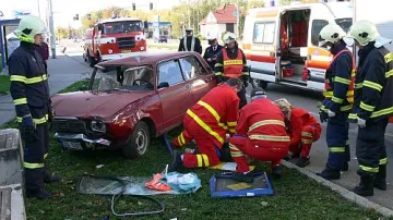Záchranáři u nehody