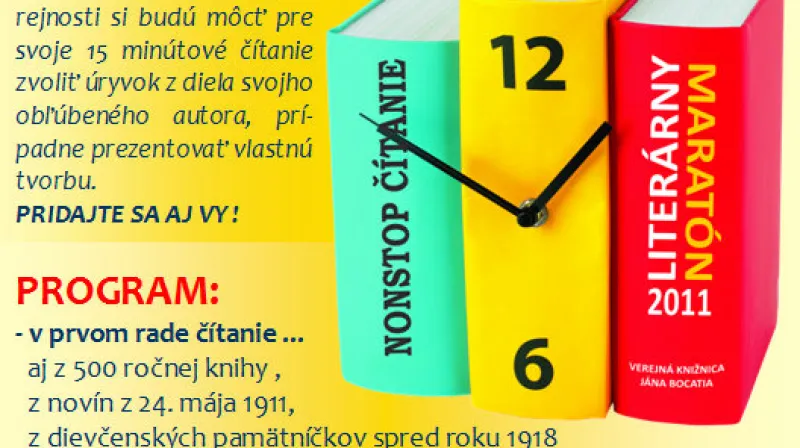 Nonstop čtení 2011 / Košice