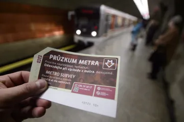 Dopravní podnik v Praze sčítal cestující v metru
