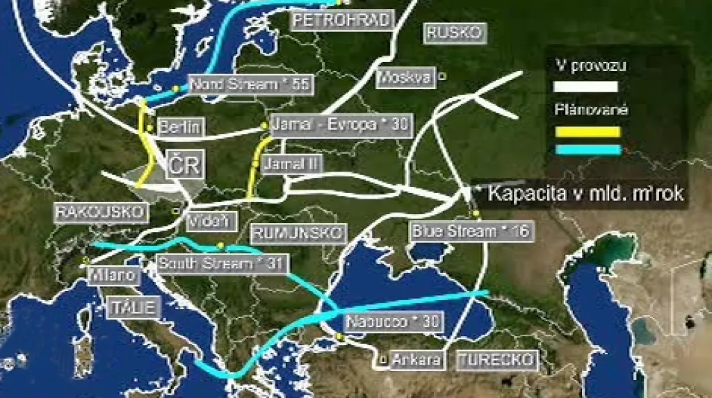 Plynovody v Evropě