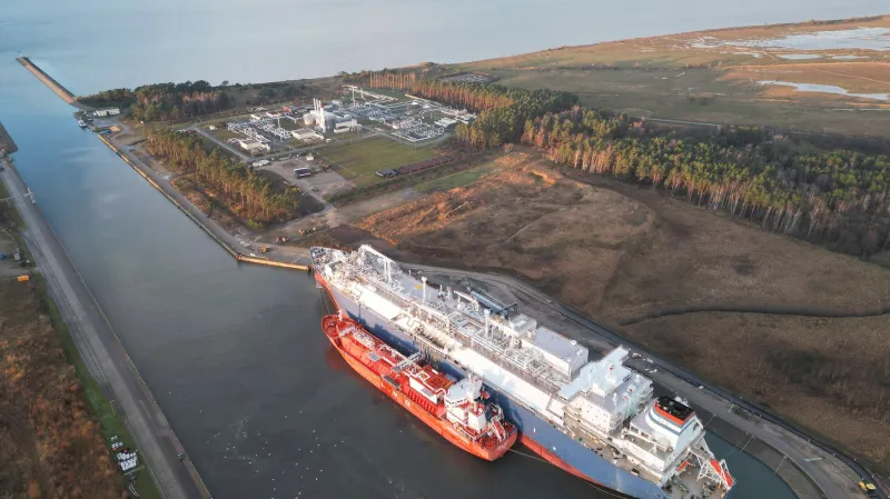 Terminál na zkapalněný zemní plyn (LNG) v německém Lubminu