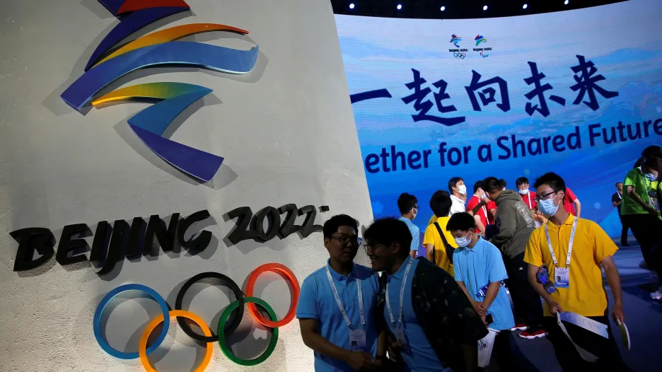 Logo zimních olympijských her v Pekingu 2022