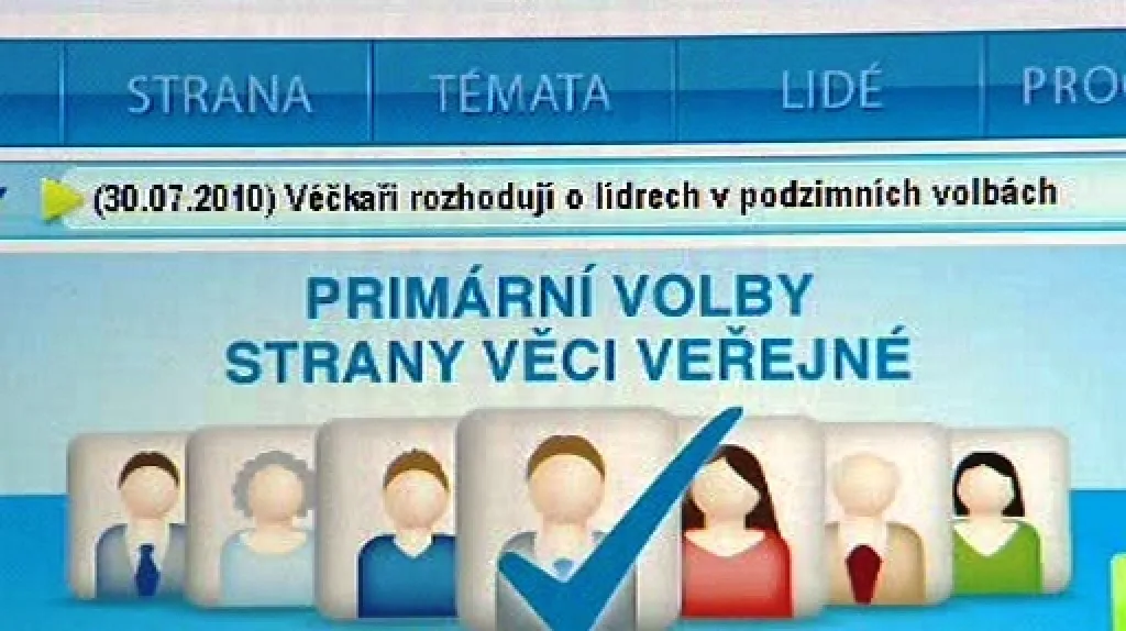 Webové hlasování VV