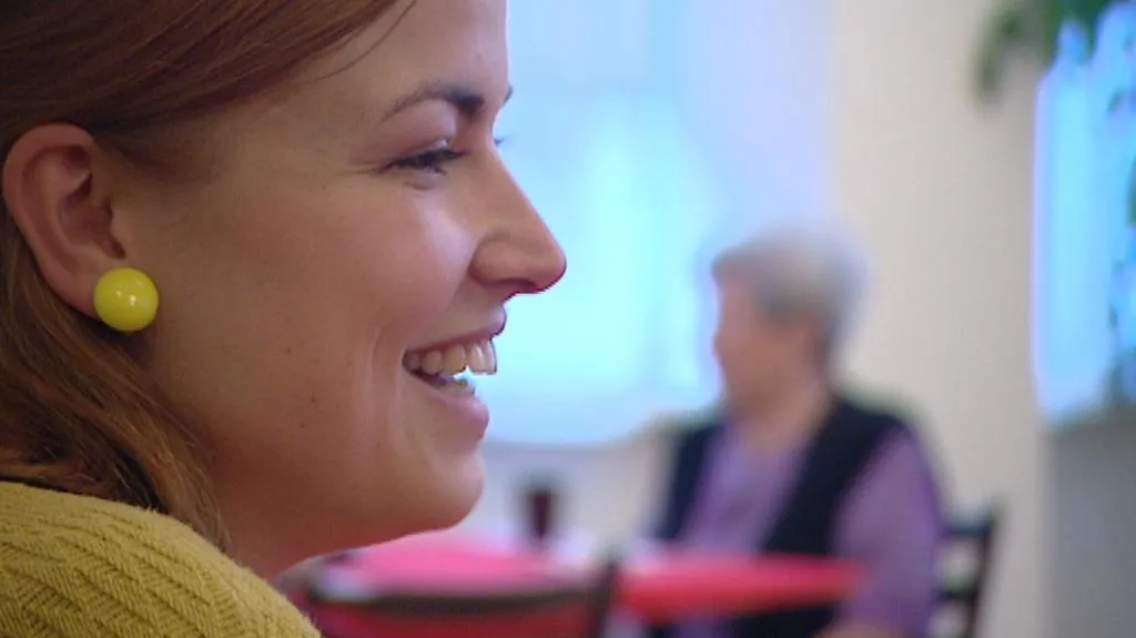 Dominika Prokopová z malešického domova pro seniory