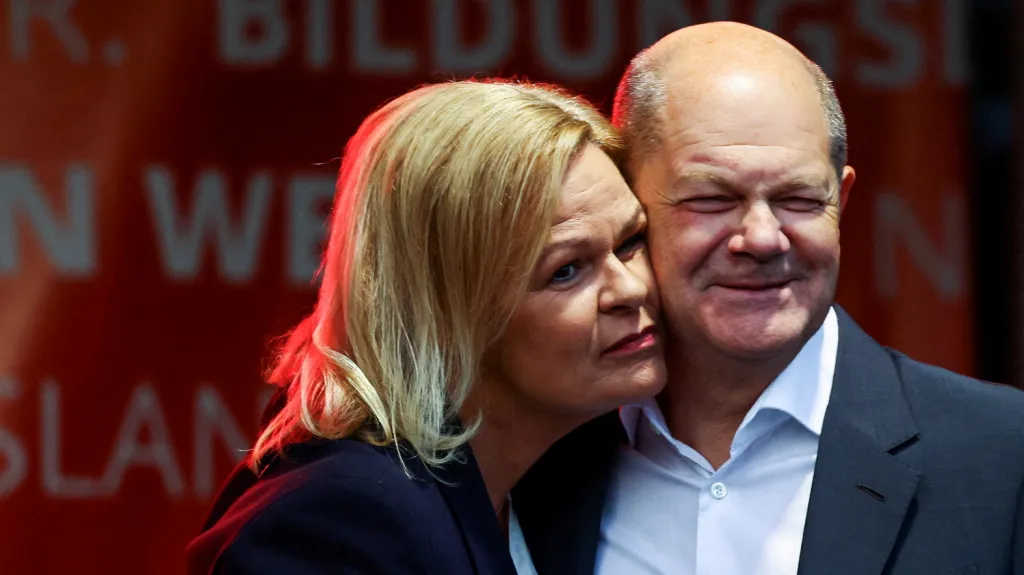 Nancy Faeserová a Olaf Scholz