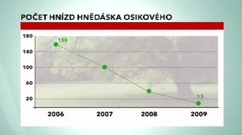 Úbytek hnízd hnědáska osikového