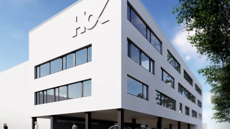 Vizualizace hemato-onkologické kliniky v olomoucké nemocnici