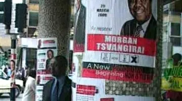 Volební plakát v Zimbabwe