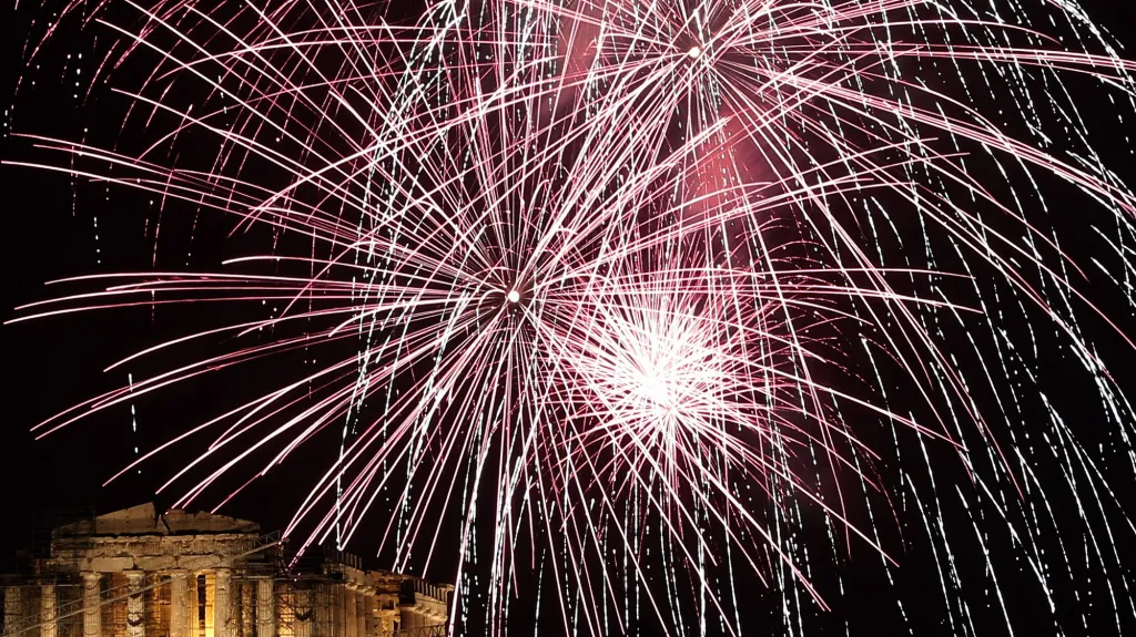 Oslavy nového roku v Aténách