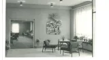 Hotelový dům v Olomouci (Tomáš Černoušek, Karel Dolák, Jiří Zrotal) – společenská místnost, 1962