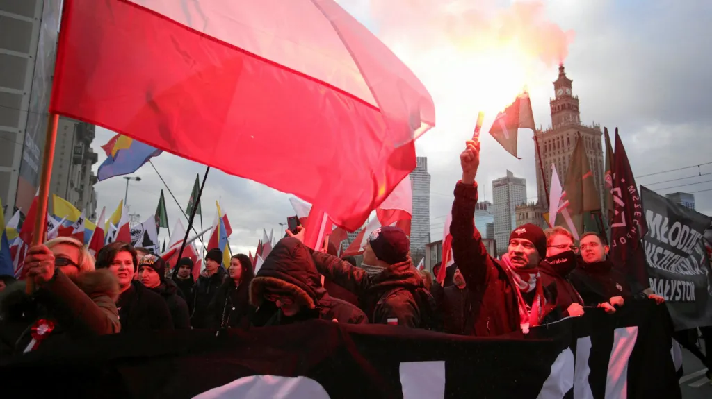 Akce radikálních nacionalistických skupin ve Varšavě