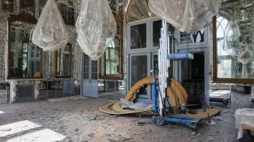 Golestánský palác v Teheránu poškozený během války Spojených států a Izraele s Íránem