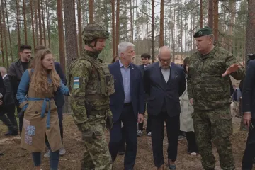 Prezident Pavel navštívil obrannou linii v Estonsku