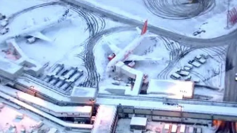 Sníh ochromil dopravu v Evropě