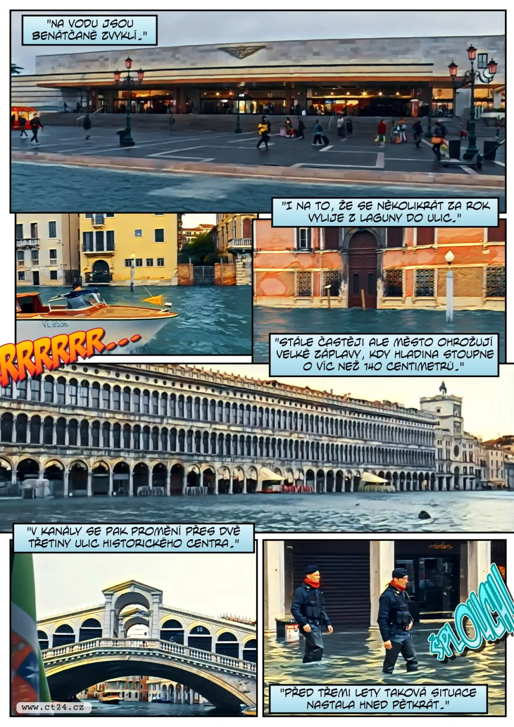 Benátky bojují proti záplavám