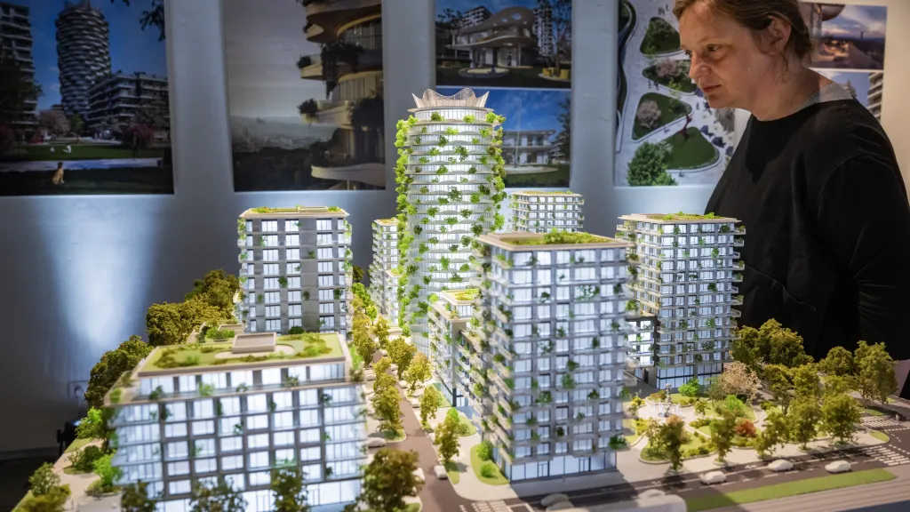 Upravený architektonický návrh Centra nového Žižkova