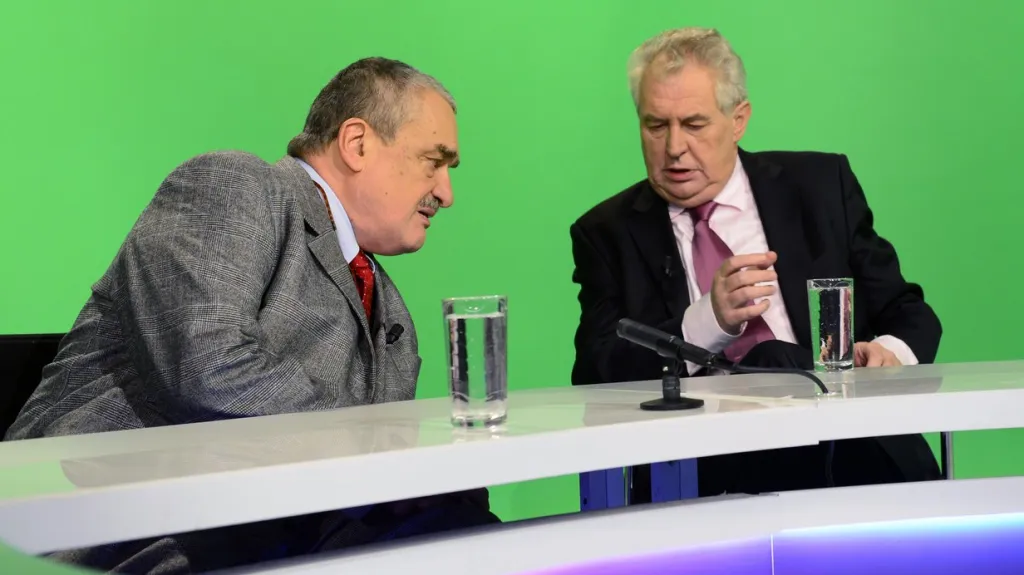 Miloš Zeman a Karel Schwarzenberg