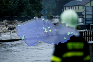 Podívejte se, kde obleva zvedla hladiny řek na povodňové stupně