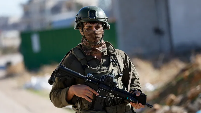 Izraelský voják, archivní snímek