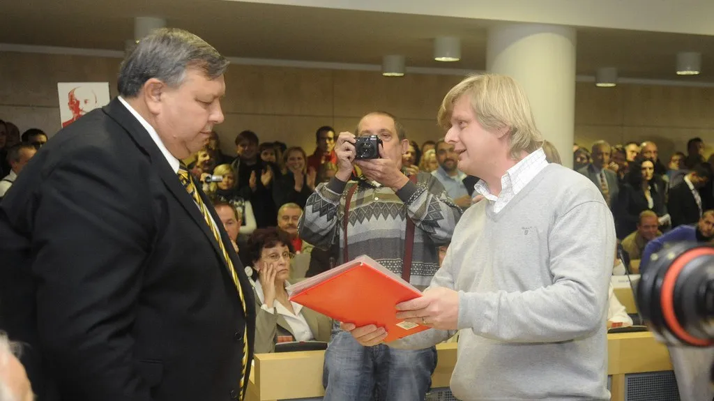 Hejtman a organizátor protestu