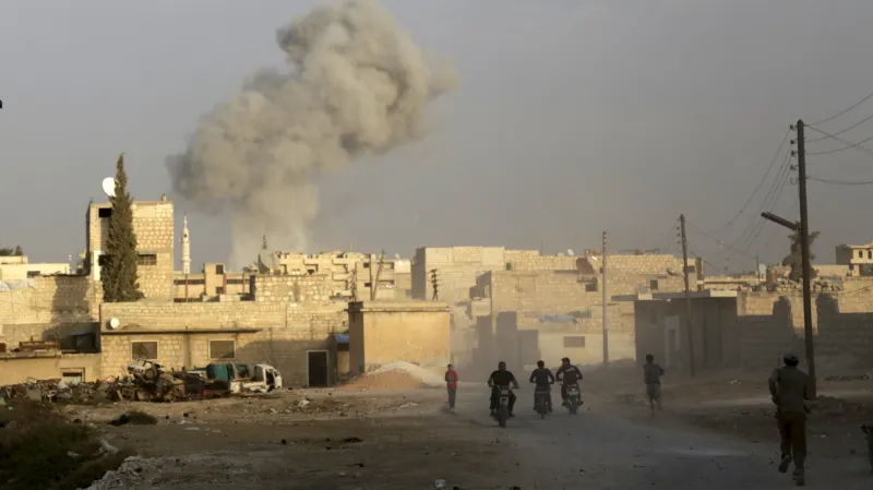 Nálety v Idlibu. Ilustrační foto