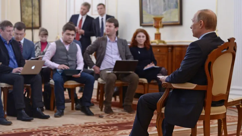 Tisková konference Vladimira Putina