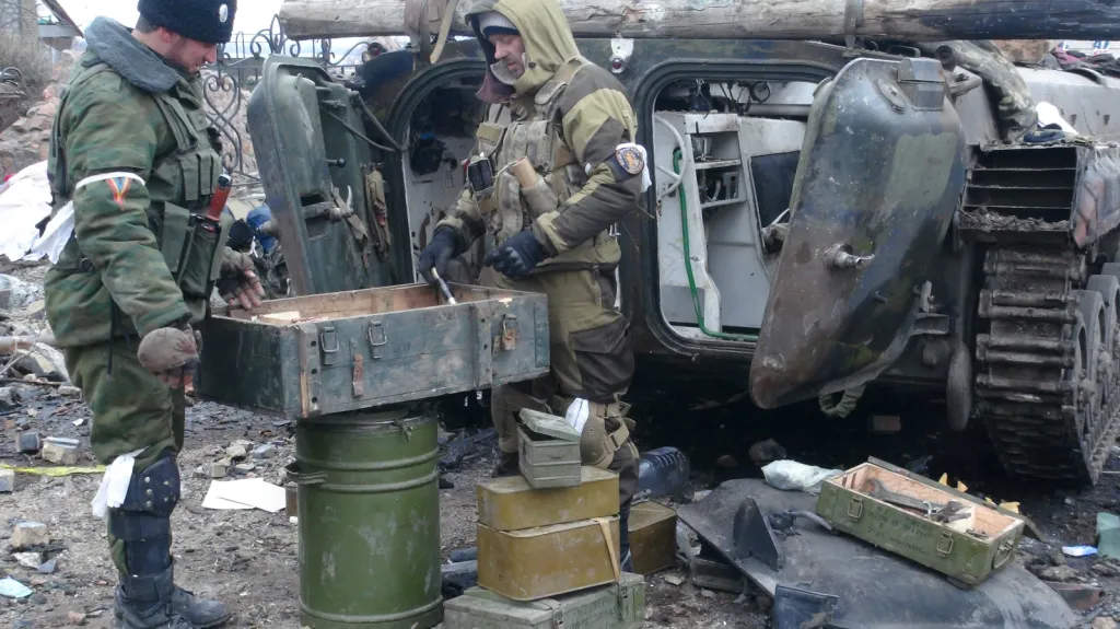 Proruští povstalci v Debalceve