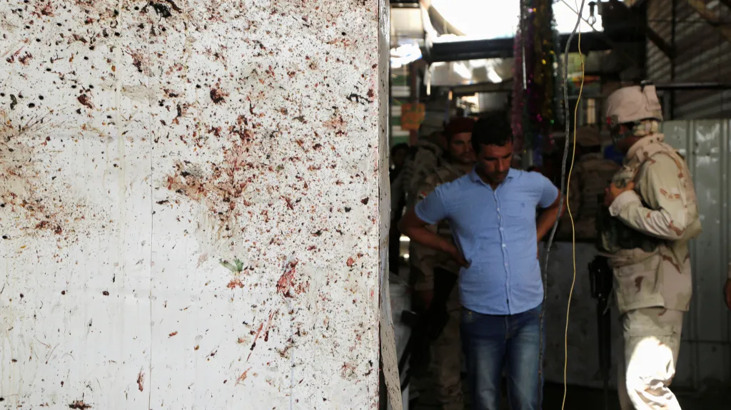 K jednomu z výbuchů došlo na bagdádském tržišti