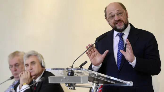Martin Schulz na konferenci k 10 letům v EU