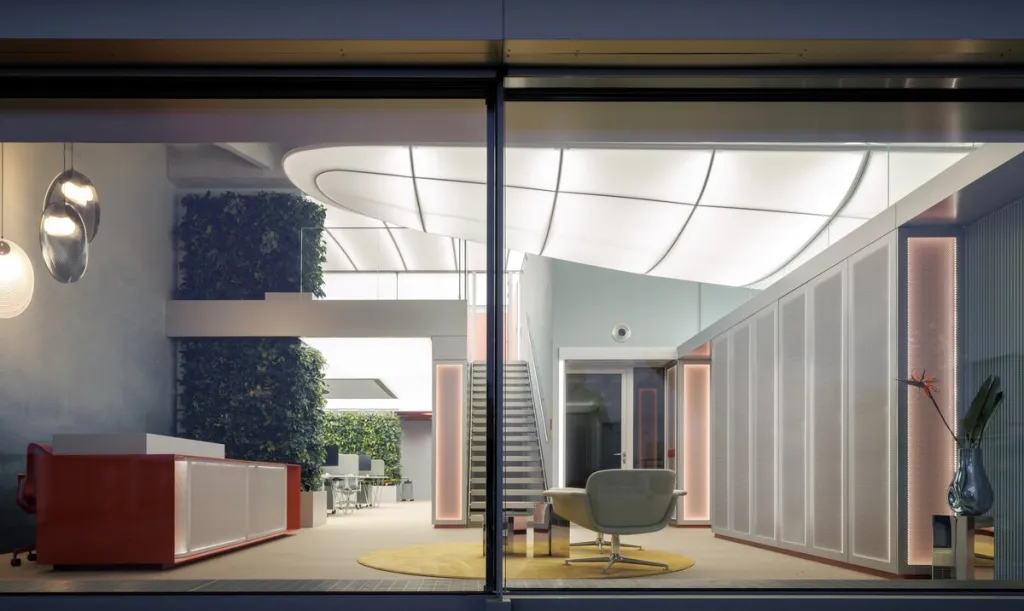 Interiér: BLUERIOT – Kanceláře DEVERON. Autor: Ing. arch. Tomáš Císař