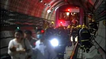 Srážka vlaků v metru v Soulu