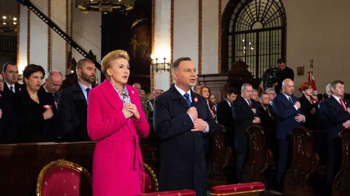 Polský prezident Andrzej Duda s manželkou