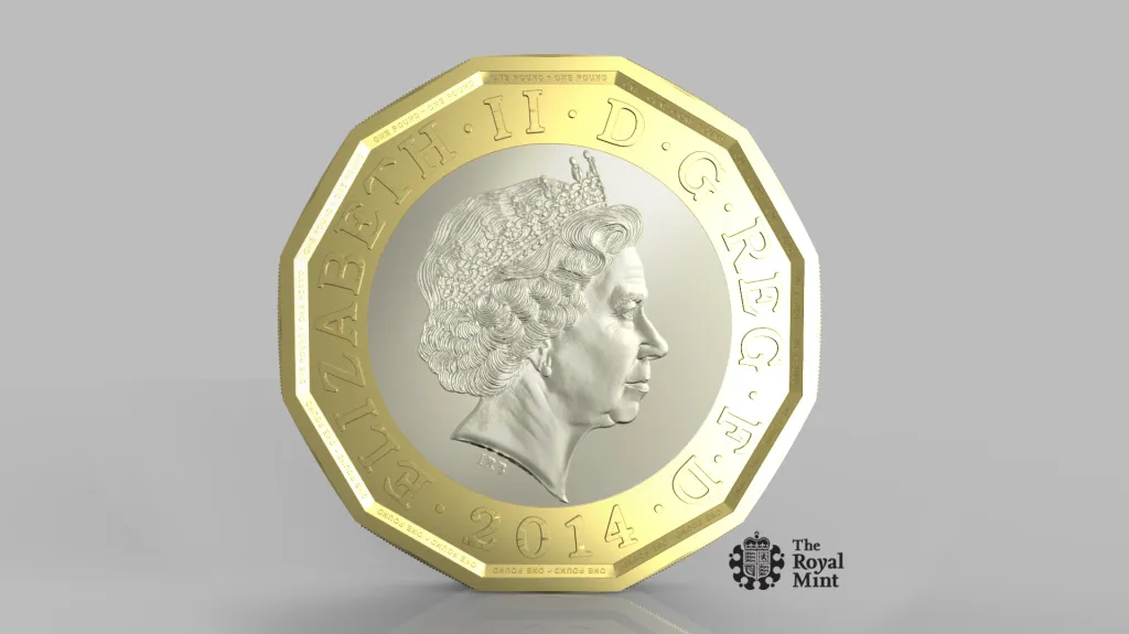 Nová jednolibrová mince