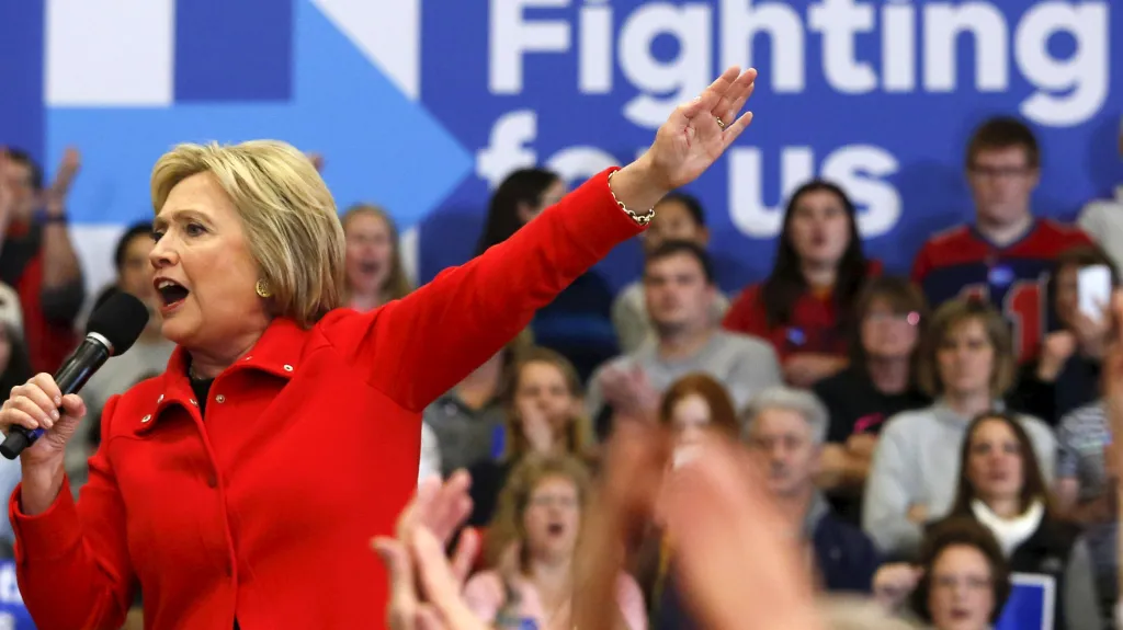 Demokratka Hillary Clintonová