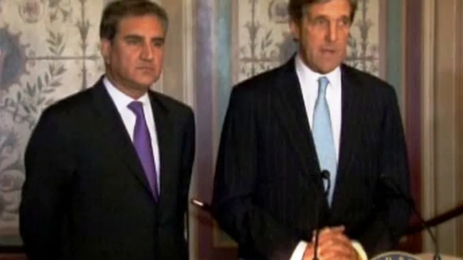 Šáh Mahmúd Kureší a John Kerry