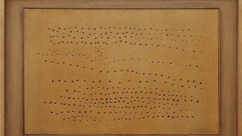 Z retrospektivy Lucia Fontany v Paříži