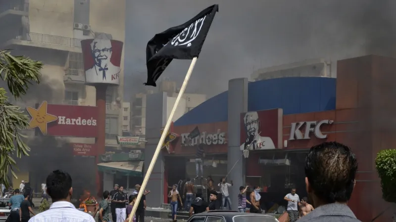 Protiamerické protesty v Libanonu