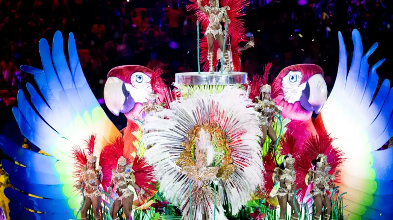 Závěrečný ceremoniál LOH 2016 v Riu de Janeiro na stadioně Maracana.