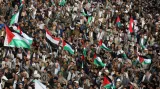 Propalestinské demonstrace v Jemenu