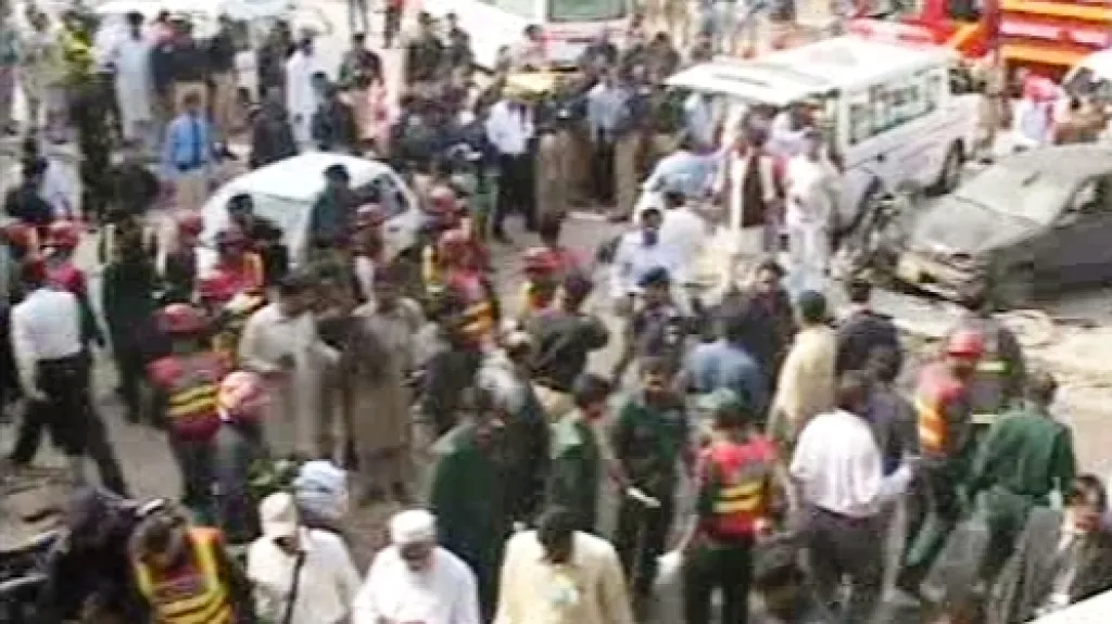 Následky teroristického útoku v Rávalpindí