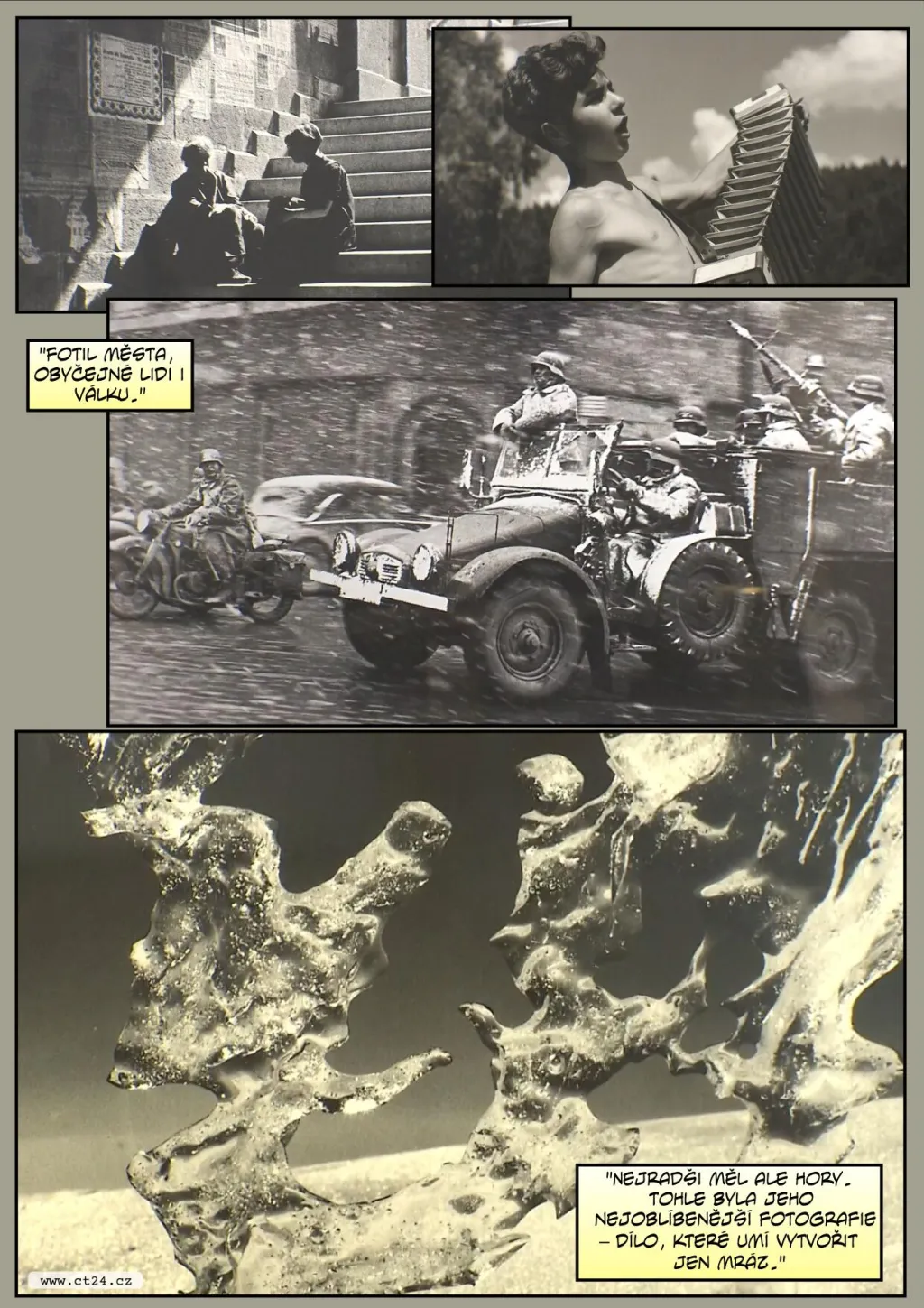 Komiks: Fotografie Ladislava Sitenského