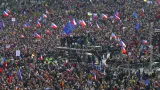 Demonstrace Milionu chvilek na pražské Letné