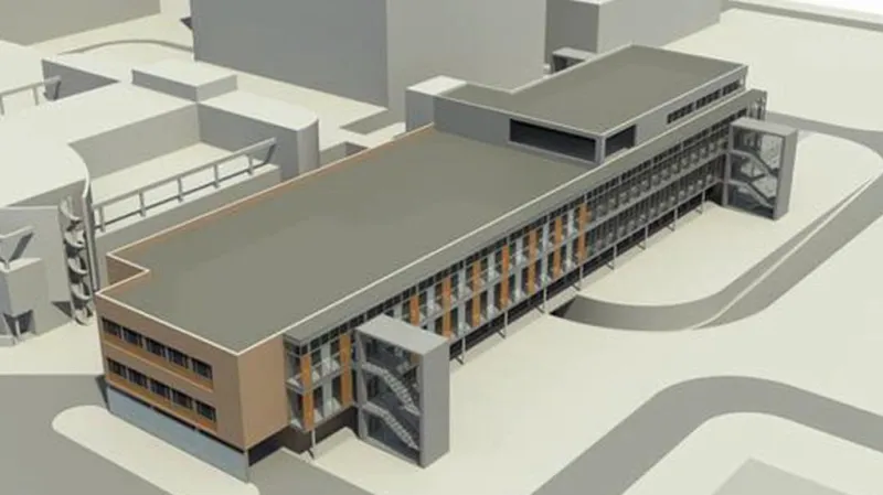 Vizualizace stavby nového pavilonu nemocnice v Jihlavě