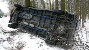 Ford Transit po nehodě