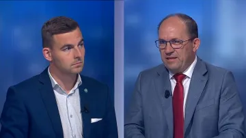 Libor Vondráček (Svobodní, klub SPD) a Marek Výborný (KDU-ČSL)