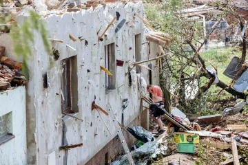 Vítěz Czech Press Photo za rok 2021 je hrozivým „výtvarným dílem“ moravského tornáda