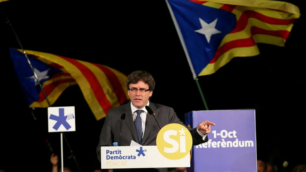 Katalánský premiér Carles Puigdemont
