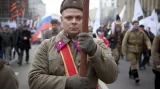 Prokremelští aktivisté demonstrují v Moskvě